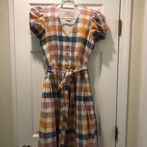 Anthropologie Gal Meets Glam gingham dress!